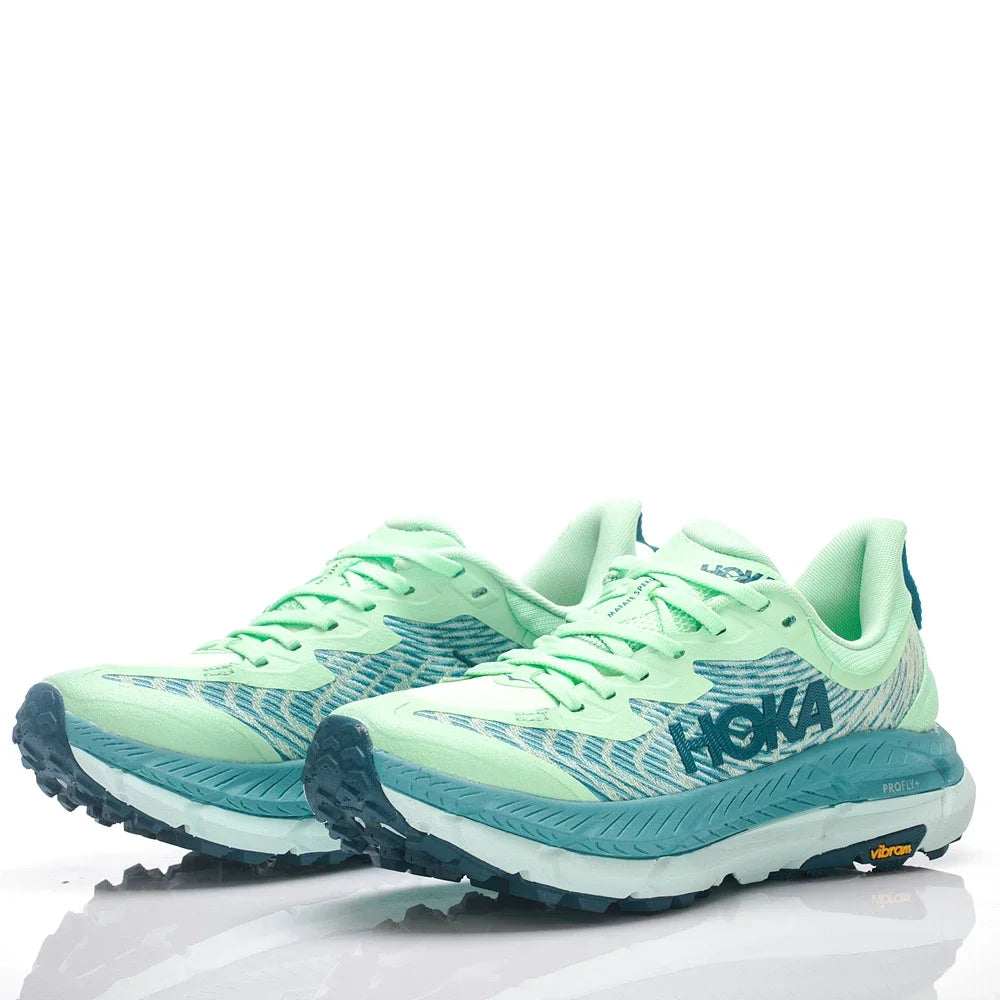 HOKA Mafate Speed 4 Women and Men Green Lime Non-slip Wear-resistant Lightweight Mesh Casual Sneakers Shoes 1129930-LGOM