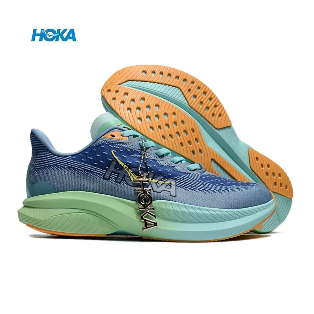 Original Hoka Mach 6 Men Women Lightweight Running Shoes Elastic Cushioning Sneakers Breathable Outdoor