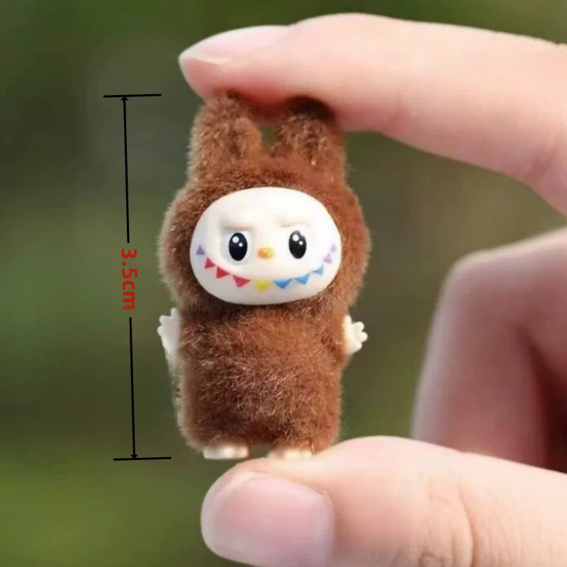 New Mini Labubu Standing And Sitting Posture Doll Cute Toy Desktop Decoration Model Ornaments Christmas  Gifts Randomly Send