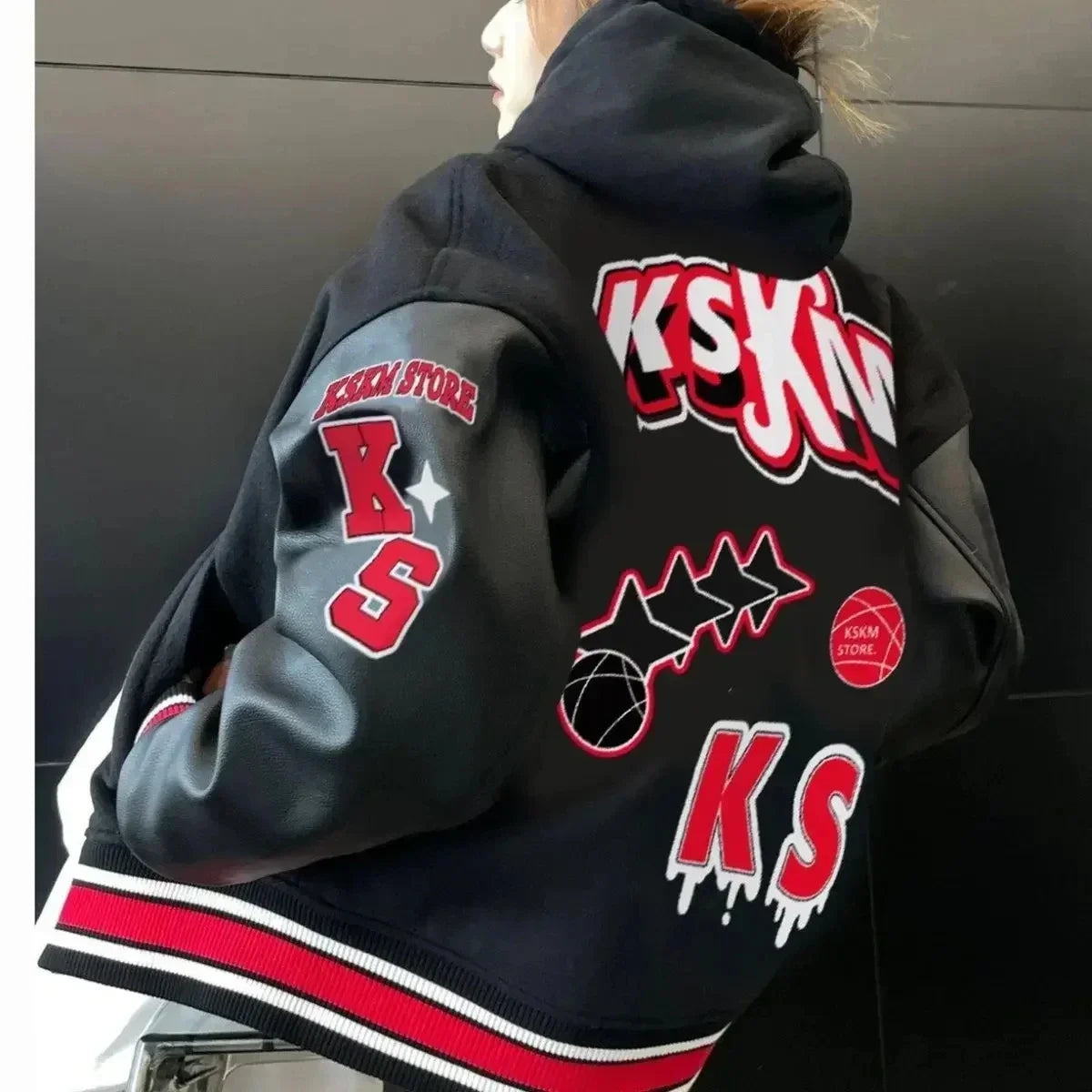 American heavy industry patchwork embroidered baseball uniform Y2K retro spring and autumn high-end men's and women's jackets