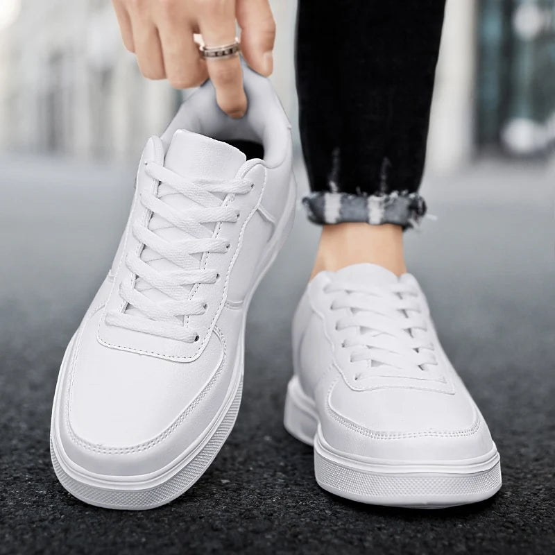 Classic White Unisex Comfort Leather Sneakers