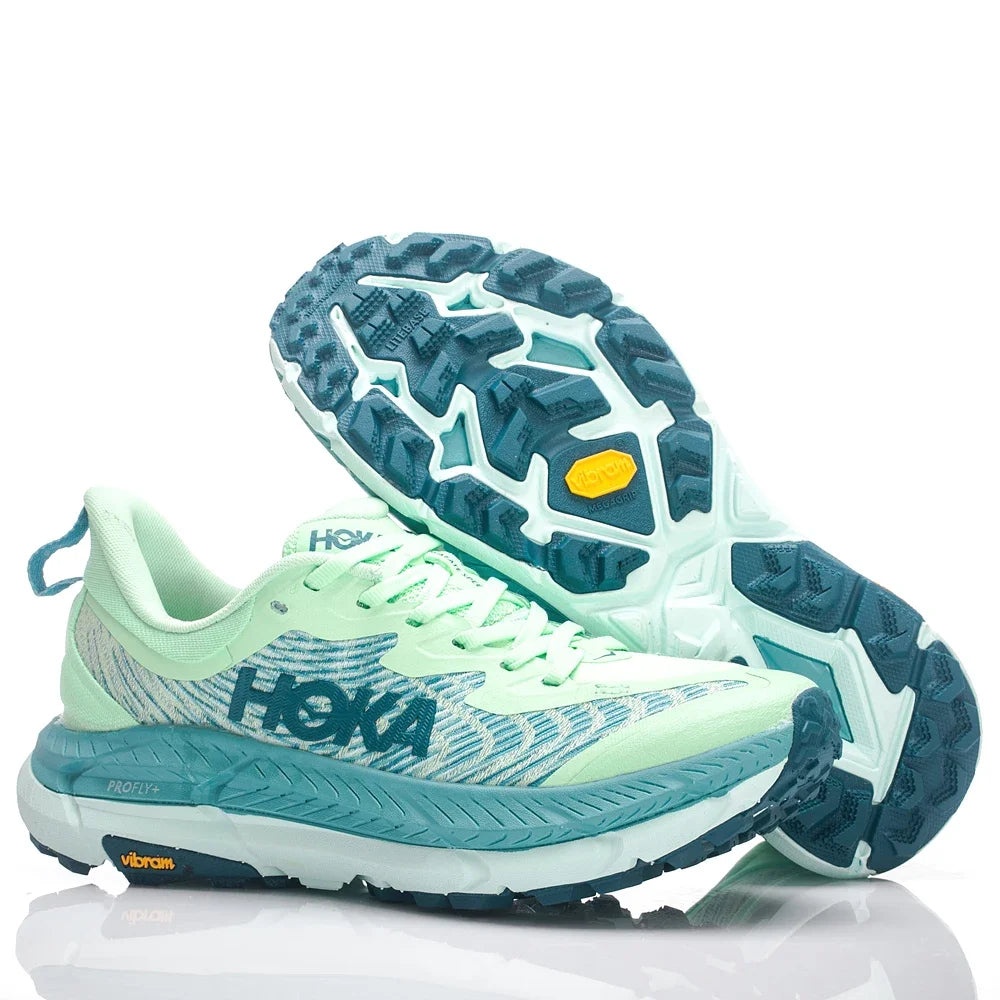 HOKA Mafate Speed ​​4 Kvinder og Mænd Grøn Lime Skridsikker Slidfast Letvægts Mesh Casual Sneakers Sko 1129930-LGOM