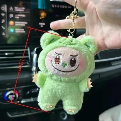 Kawaii Labubu The Monsters Plush Keychains Stuffed Animals Keyrings Girls Backpack Bags Pendants Doll Charms Accessories Gifts