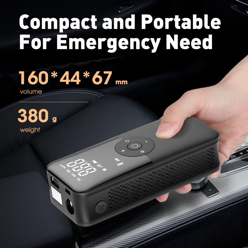 Rechargeable Air Pump Tire Inflator Portable Compressor Digital Cordless Car Tyre Inflator