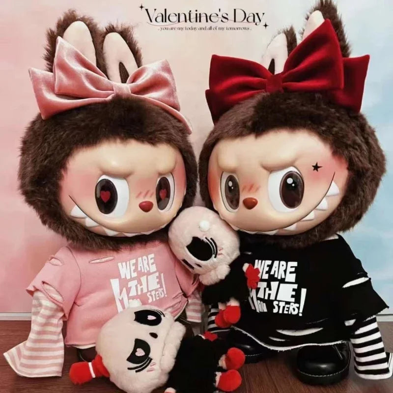 In Stock 38cm Authentic Labubu Vinyl Doll Catch Me Lf You Like Me Series Labubu Handmade Model Girl Valentine's Day Toy Gift