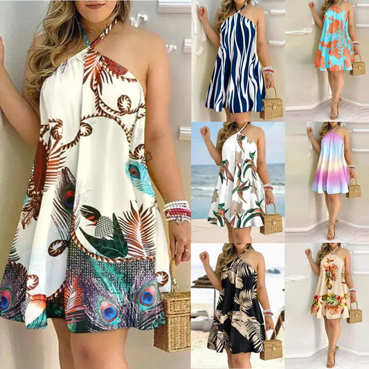 Summer Print, 2024, Straps, Baggy Dress