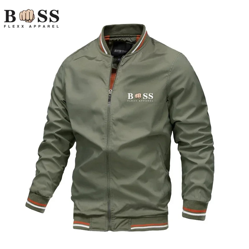 spring autumn fashion men's bomber jacket, outdoor casual street clothing, motorcycle clothing, windproof jacket, new fashion