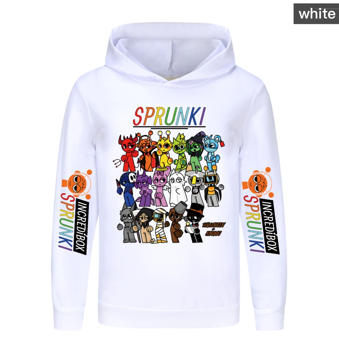 Hot Cartoon Sprunki Clothes Kids Game Incredibox Sweatshirts Baby Girls Outerwear Boys Pullover Coats Children's Top Clothing