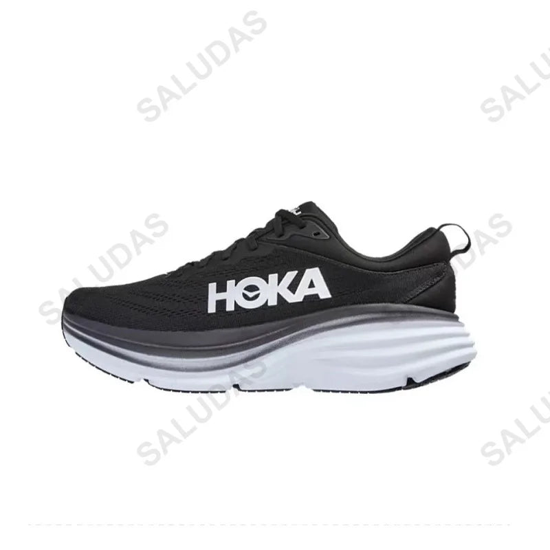 HOKA Bondi 8 Men Shoes Anti Slip Shock Absorption Road Running Shoes Women Light Breathable Tennis Shoes Unisex Outdoor Sneakers