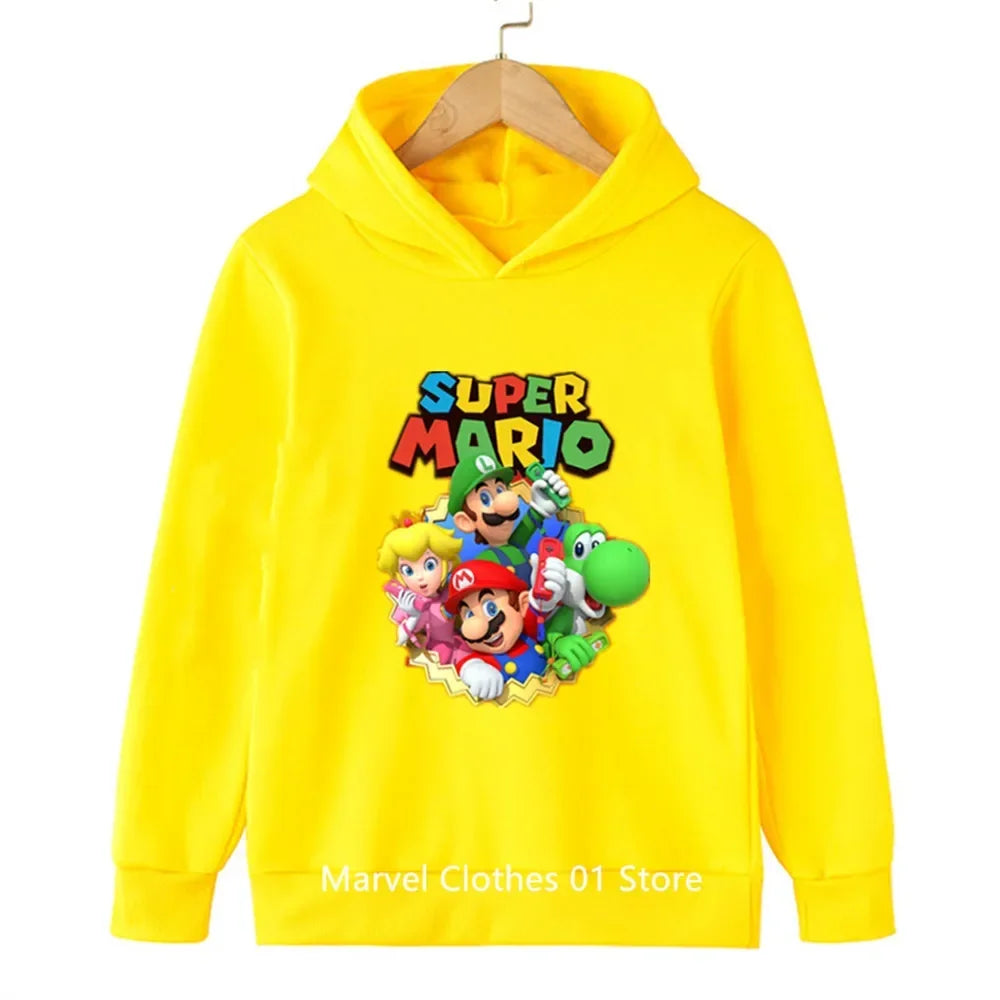 Fashion Children Game Sonic Hoodie Kids Sweatshirt Baby Boys Girls Cartoon Pullovers Kids Autumn Clothes Bros Hoodies