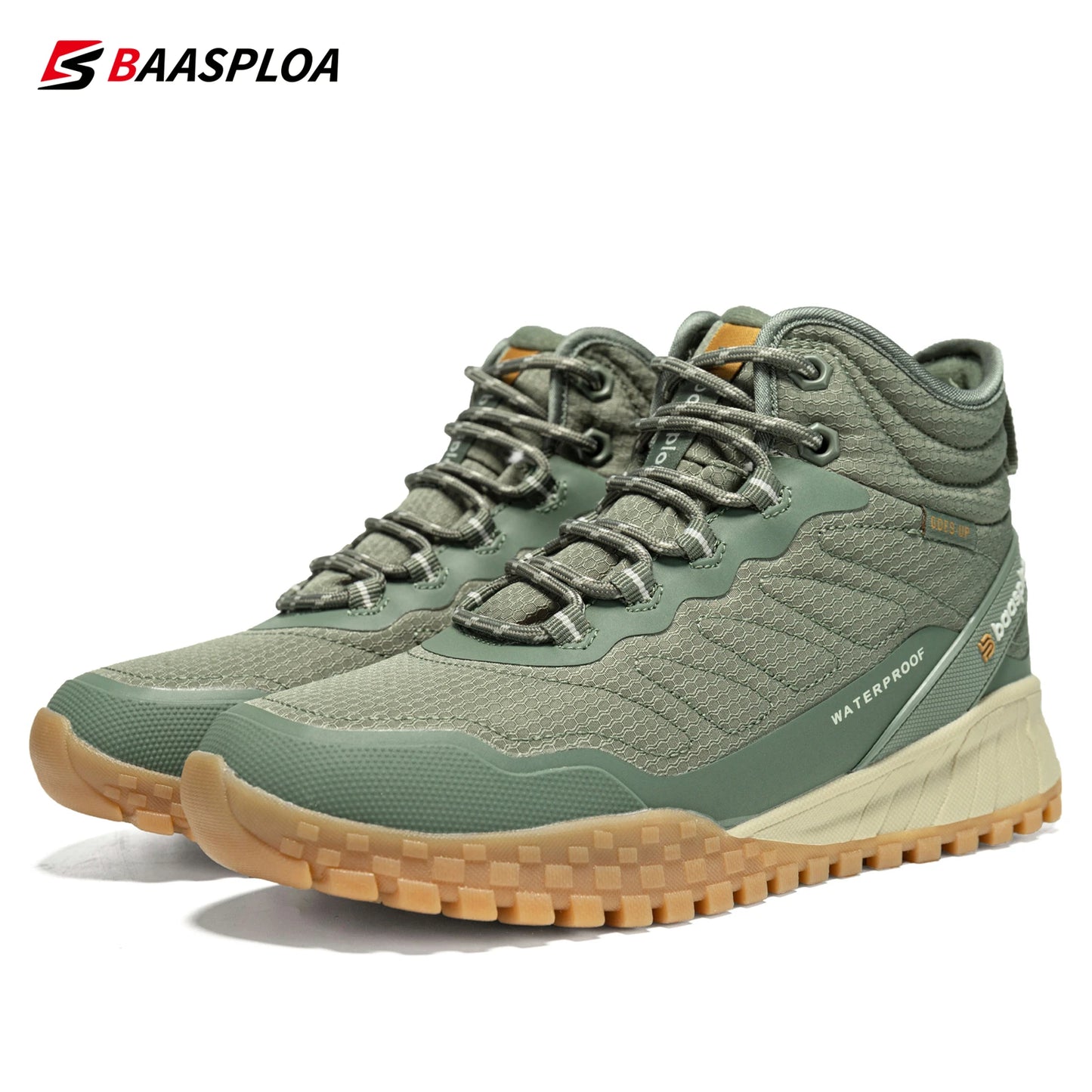 2023 Baasploa Women's Winter Ankle Boots Sports Shoes Waterproof Non-Slip Comfortable Warm Plush Women's Cotton Shoes