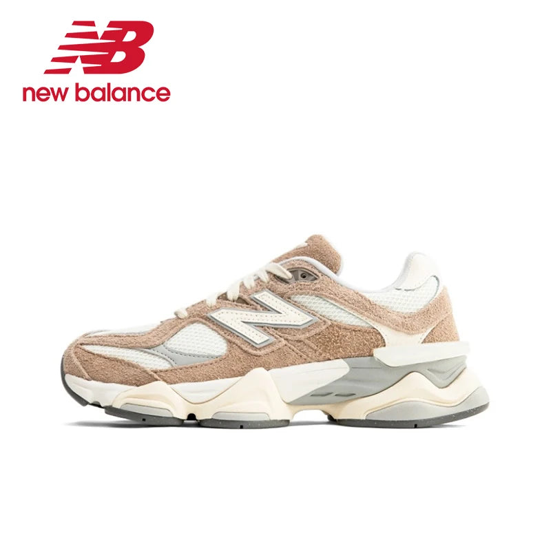 Original New Balance NB 9060 Fabric Synthetic Leather Retro Sports Anti-Slip Wear Casual Shoes Unisex Sneakers U9060ECA