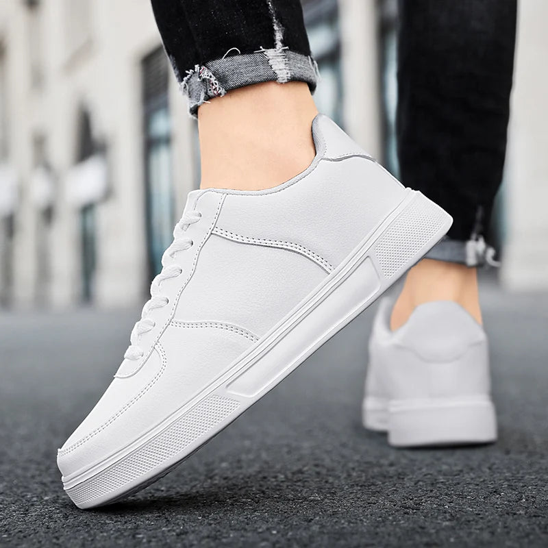 Classic White Unisex Comfort Leather Sneakers