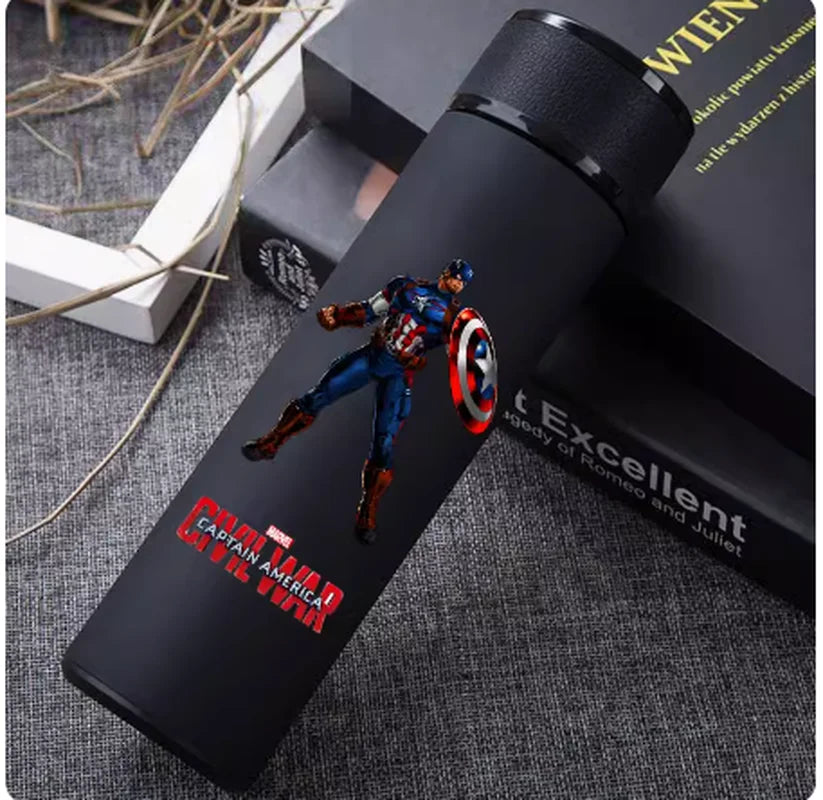 Marvel Hero Peripheral Insulation Cup Iron Man Captain America Spider Man 304 Stainless Steel Water Cup Peripheral