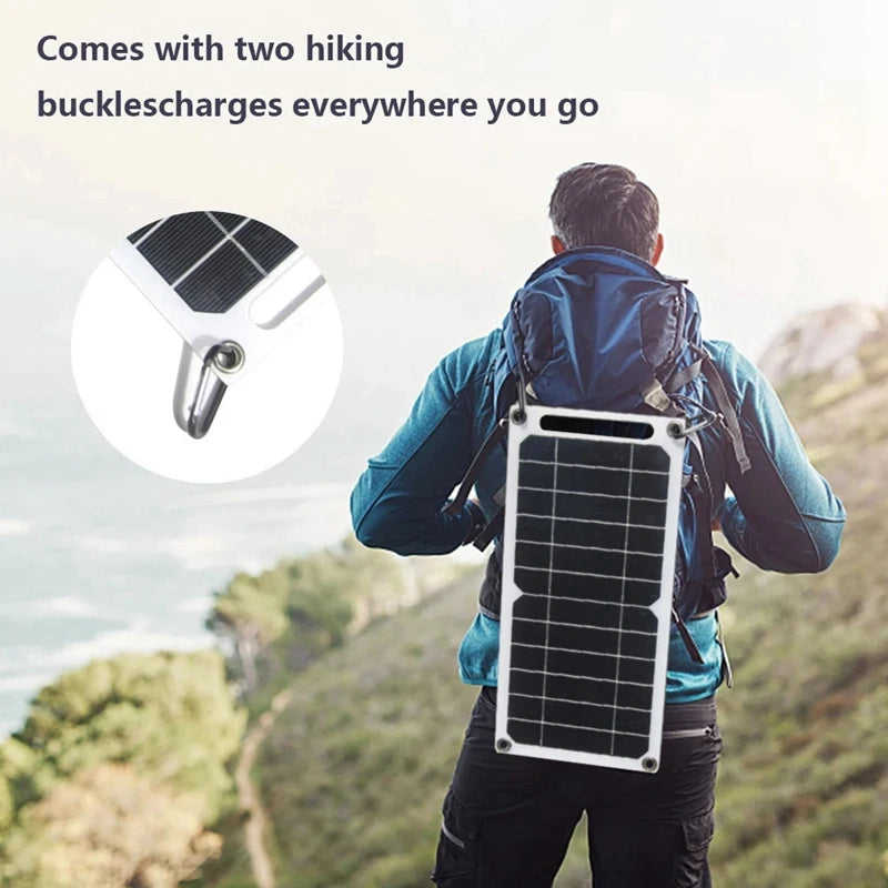 5V 6W Solar Panel Portable Battery Panel Solar Charger Mobile Phone Mobile Power For Outdoor Hiking Camping Easy To Use