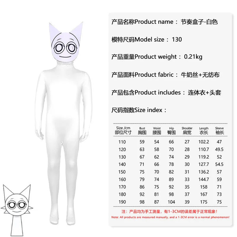 Sprunki Jumpsuit Sprunki Cosplay Costumes Sprunki Incredibox Cosplaly Jumpsuit For Kids Adults Clothing Sprunki Wenda  Cosplay