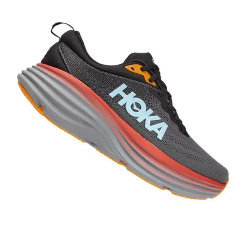 HOKA Bondi 8 Men Shoes Anti Slip Shock Absorption Road Running Shoes Women Light Breathable Tennis Shoes Unisex Outdoor Sneakers