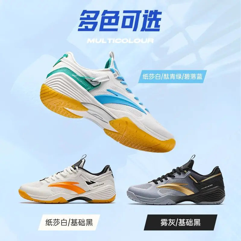 Anta Men's Badminton Shoes Adult Youth Summer New Professional Training Competition Shock-Absorbing Soft Sole Sneakers Boy New