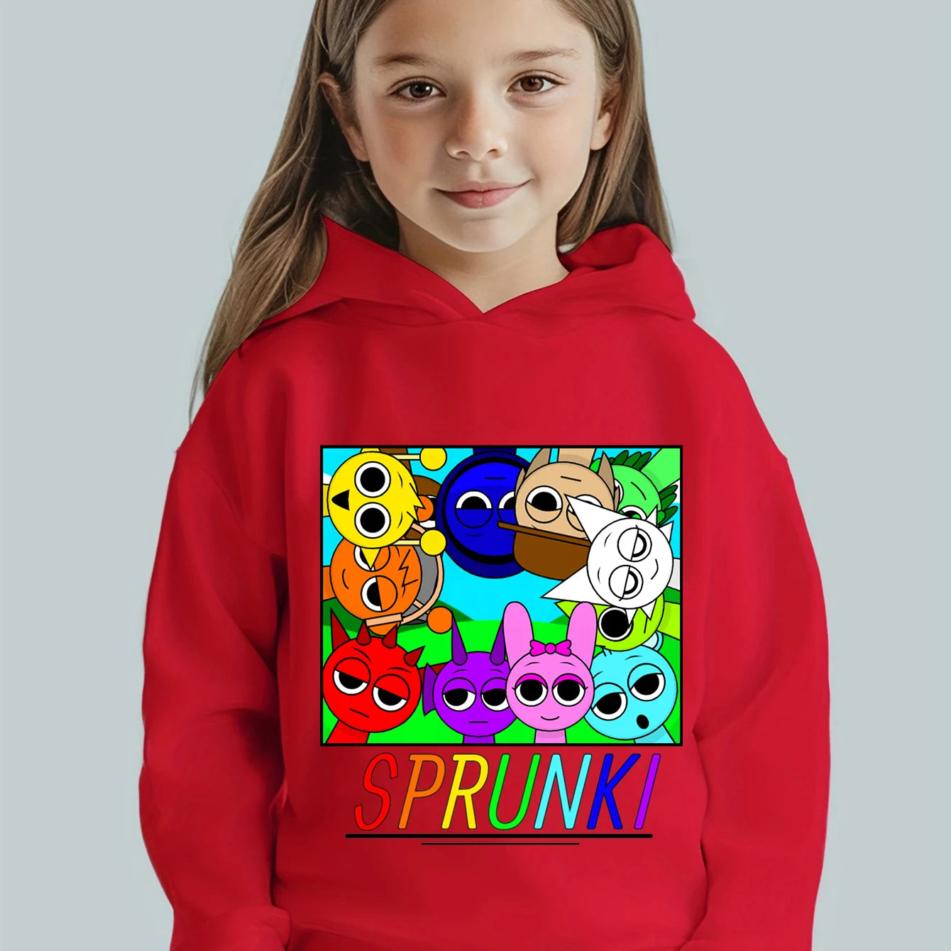 Sprunki Beats Print Children's Clothing Creative Hot Game Sweatshirt Cartoon Incredibox Long Sleeve Pullover Boys Girls Hoodies