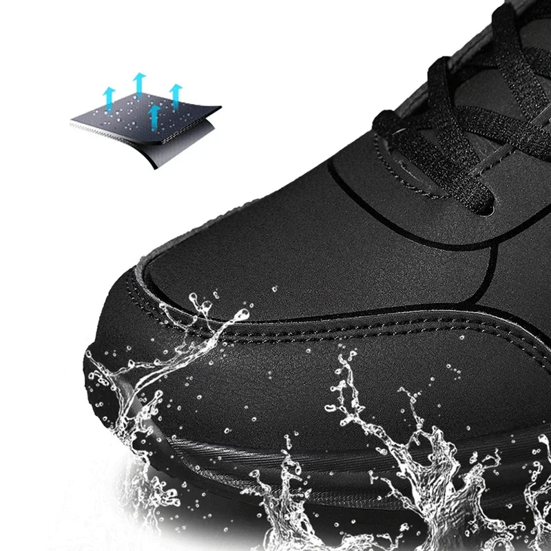 New Lightweight Men Sneakers Winter Men's Running Shoes Non-slip Breathable Male Walking Shoes Warm Lace Up Soft Casual Shoes