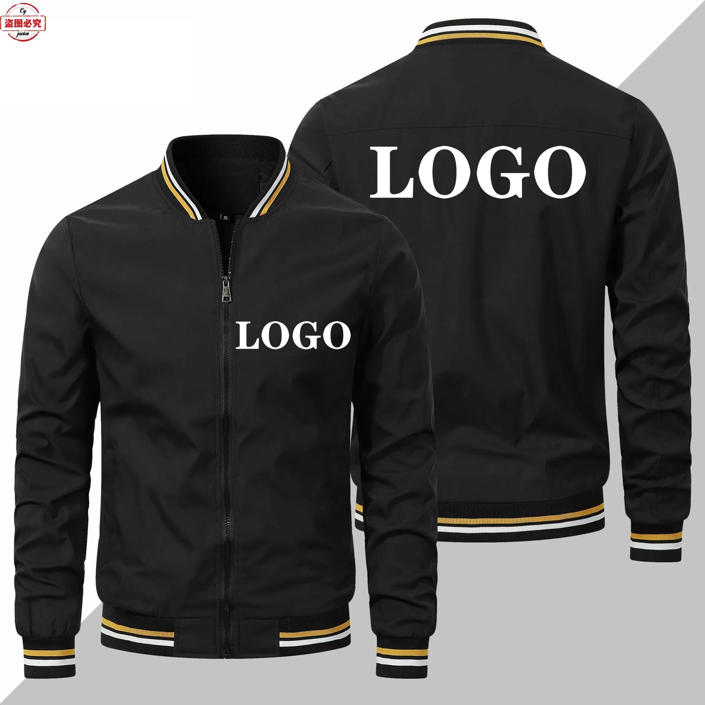 DAF truck logo jacket long-sleeved men's top stand-up collar spring and autumn jacket work clothes group clothes work clothes