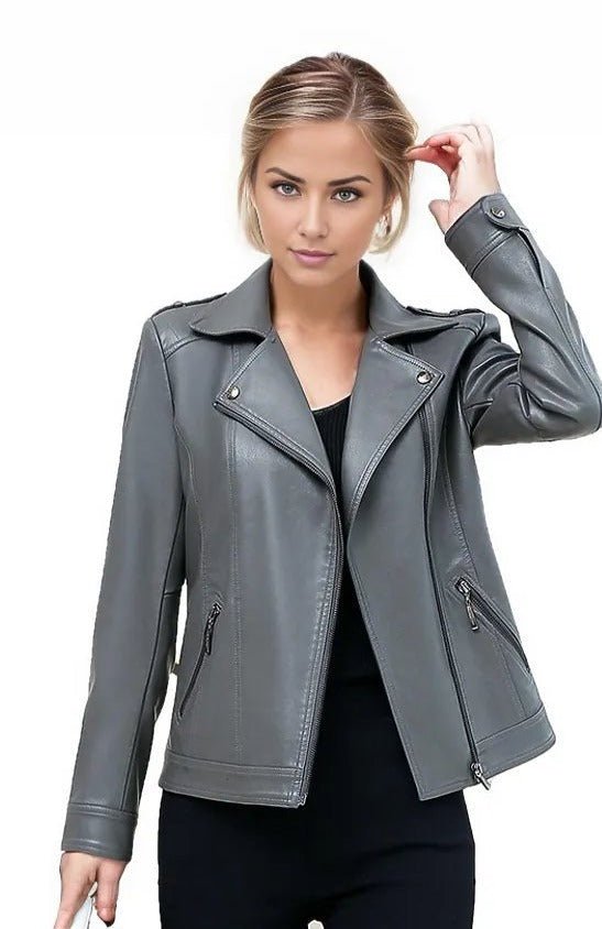 Tina Women Real SheepSkin Leather Coat-0