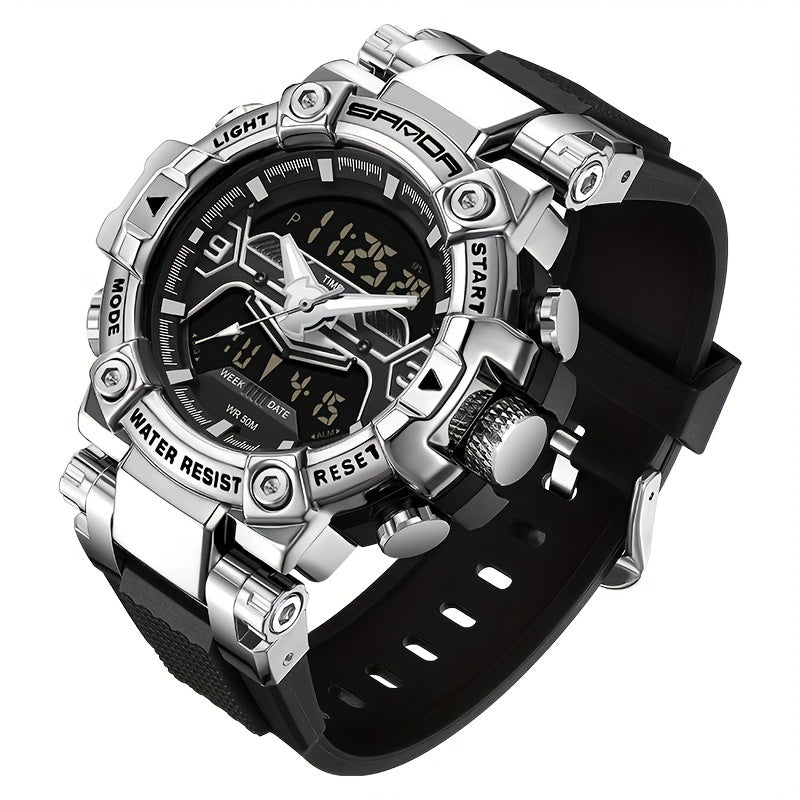 Men's Sports Watches, G-Style Digital Waterproof Large Dial LED Quartz Sport Watch, Men's Accessories