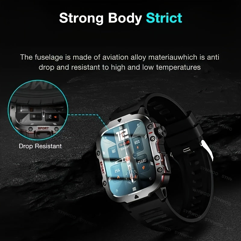 Sports Smart Bracelet Watch For Men And Women (Answer/Make Call), 4.98cm IPS Full Touch Screen Fitness Tracker With 100+ Sport Modes, Activity Tracker Smartwatch For Android IOS