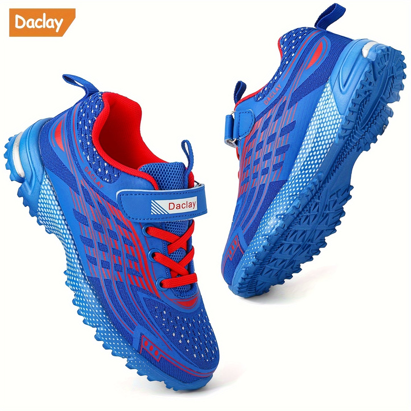 Daclay Casual Comfortable Low Top Woven Shoes For Boys, Breathable Lightweight Non-slip Sport Shoes For Running Training