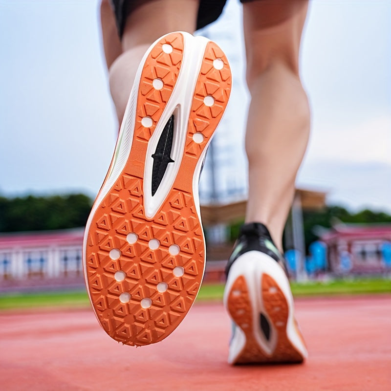 Åndbare atletiske sneakers til mænd - stødabsorberende, skridsikre løbe- og fritidssko med stilfulde striber/plaiddesign til alle årstider