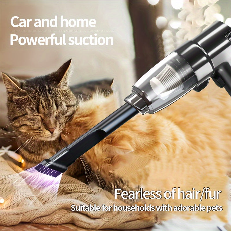 Wireless car-mounted high-power car home dual-purpose indoor super-suction portable vacuum cleaner