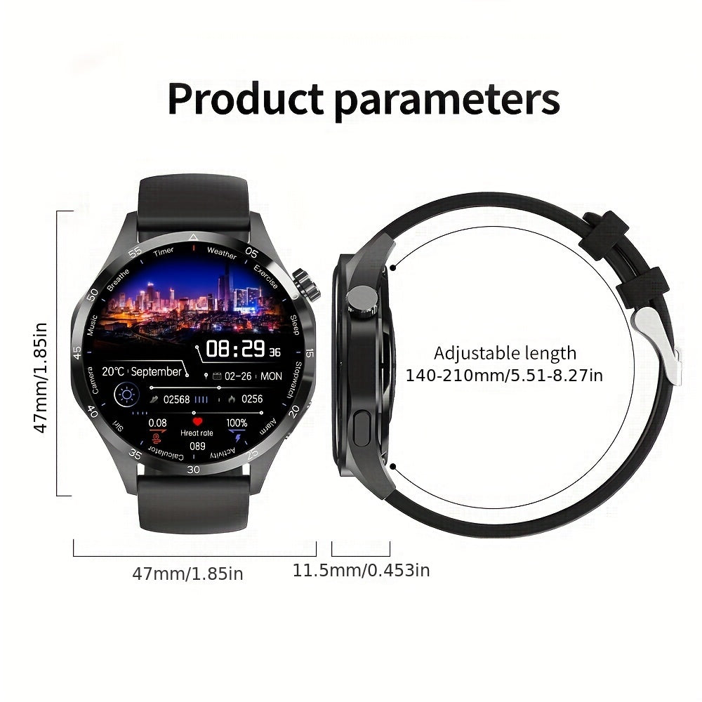 ONEGRA GT4 Pro Smart Watch With Wireless Voice Call, AMOLED Display, GPS Tracking, Fitness Tracker, 3.89cm Screen For Men And Women - Perfect Valentine's Day Gift