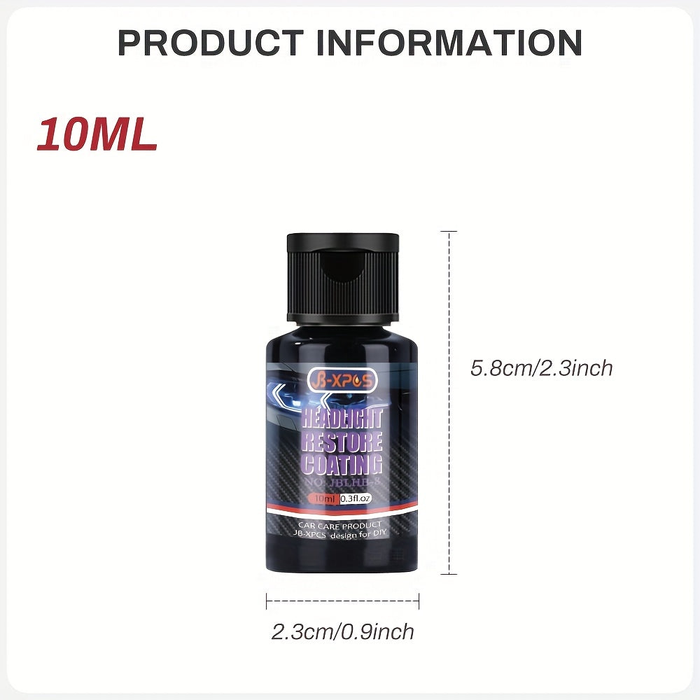 Bilforlygterestaurering Renoveringsmiddel Forlygtepleje Polish Agent Forlygterestaurering Coating Lys Fjernelse af oxidation Undgå ridser JB-XPCS8