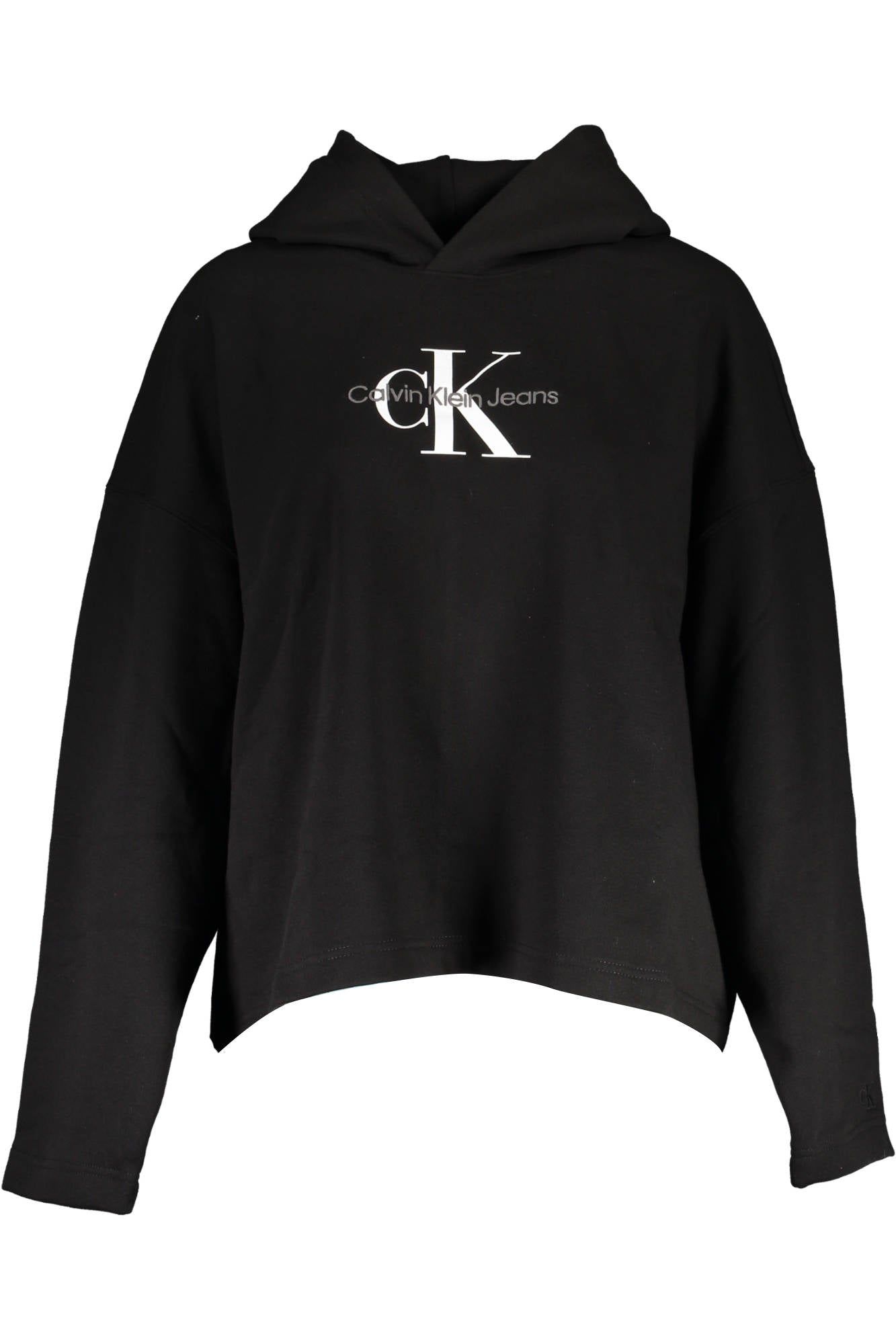 CALVIN KLEIN SWEATSHIRT WITHOUT ZIP WOMAN BLACK-0