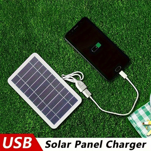 Flexible Portable Solar Power Panel Waterproof, USB Fast Charging Panel Kit Outdoor for Emergency Charging