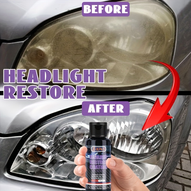 Car Headlight Restoration Refurbishing Agent Headlight Care Polish Agent Headlight Restore Coating Light Removing Oxidation Prevent Scratches JB-XPCS8