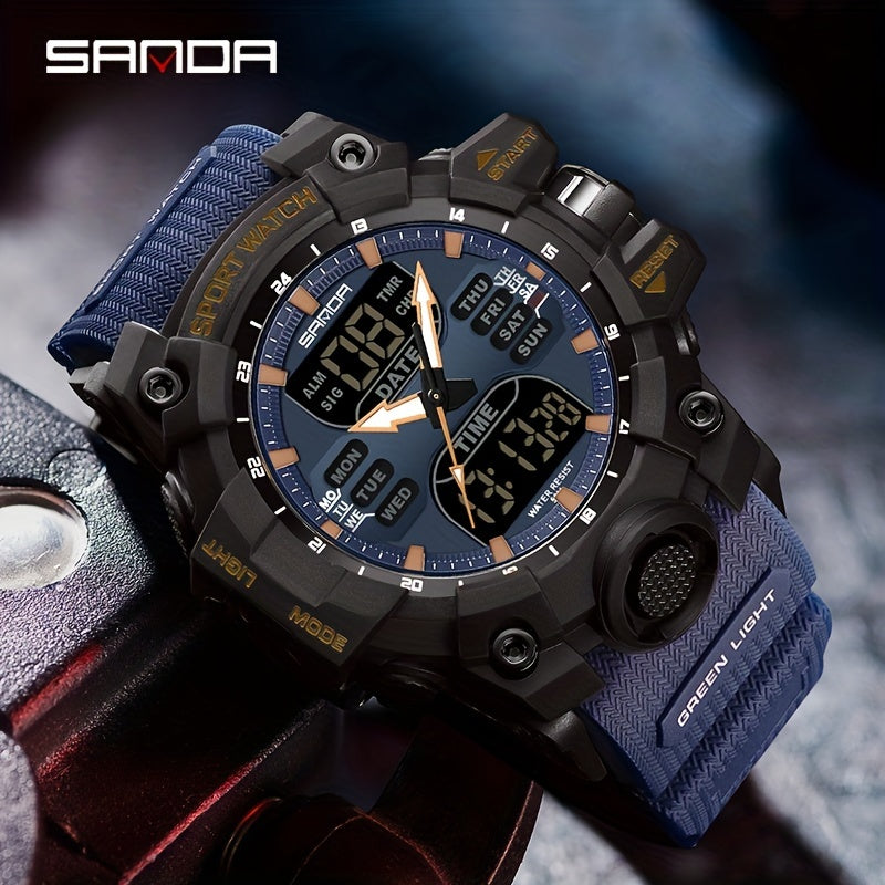 Fashion Men's Waterproof Multi Functional Watch