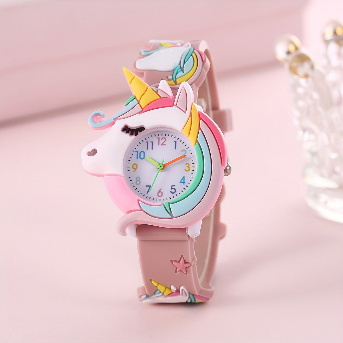 Cute Children's Unicorn Silicone Cartoon Watch Gift For Kids