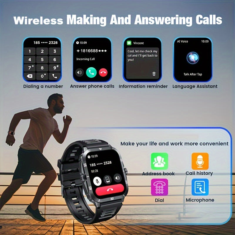 New Smartwatch For Men Women - Multiple Sport Modes, High-Definition Screen, Fitness Tracker With Reminders, Wireless Calls, Long Battery Life.