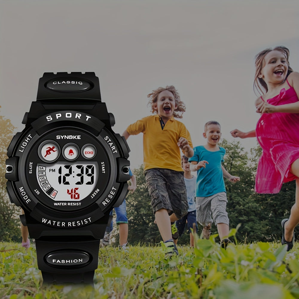 SYNOKE Sport Children Waterproof LED Digital Electronic Watch