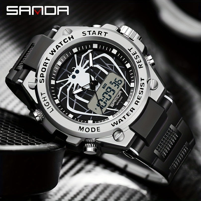 SANDA Men Outdoor Multi-Function Sports Watch