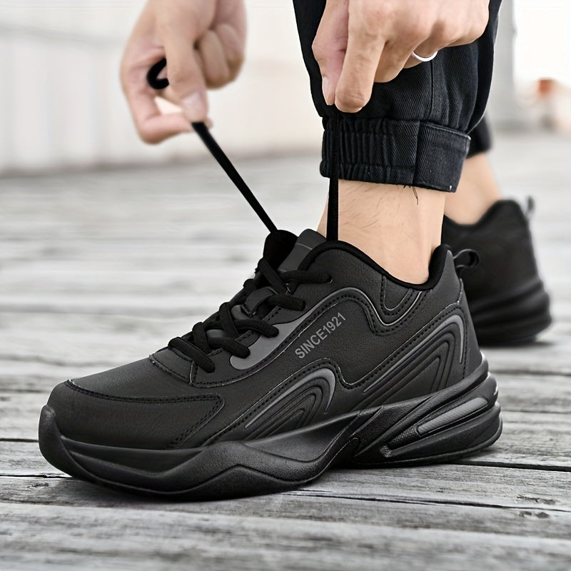 Men's Trendy Breathable Wear-resistant Chunky Sneakers For Traveling, Men's Footwear