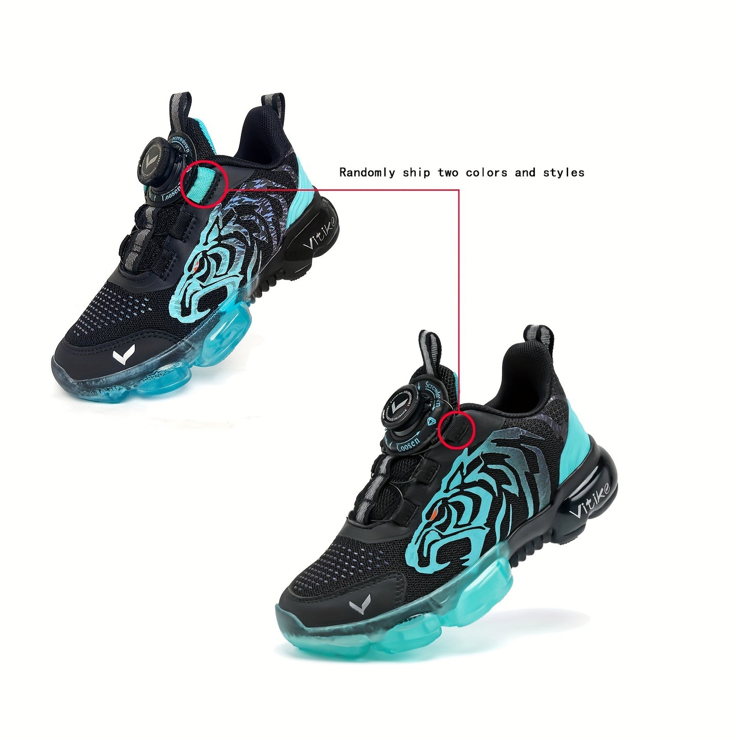 Kids Sneakers Mesh Breathable Lightweight Running Shoes Sports Shoes Athletic Shoes For Boys