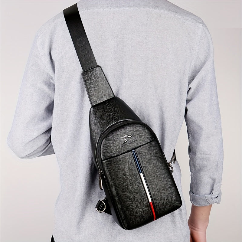 Men's Chest Bag, Casual Shoulder Bag, Multifunctional Crossbody Bag, Trendy Satchel Bag