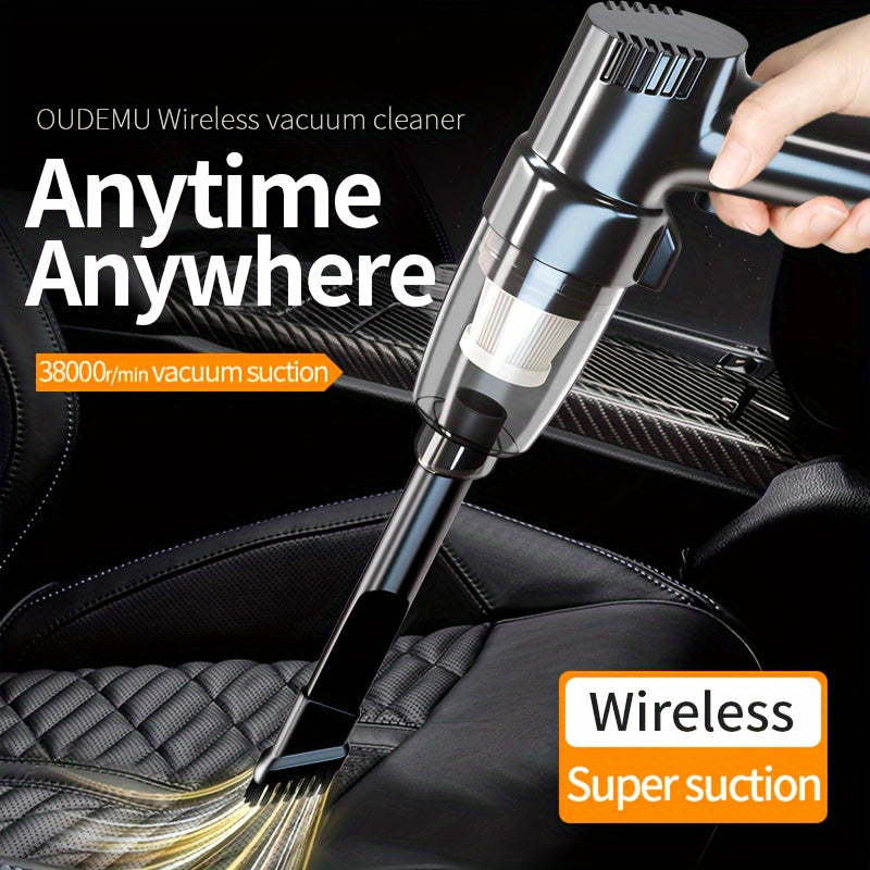 Wireless car-mounted high-power car home dual-purpose indoor super-suction portable vacuum cleaner