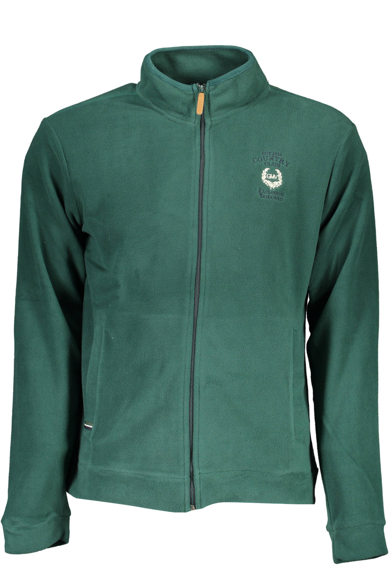 GIAN MARCO VENTURI SWEATSHIRT WITH ZIP MAN GREEN-0