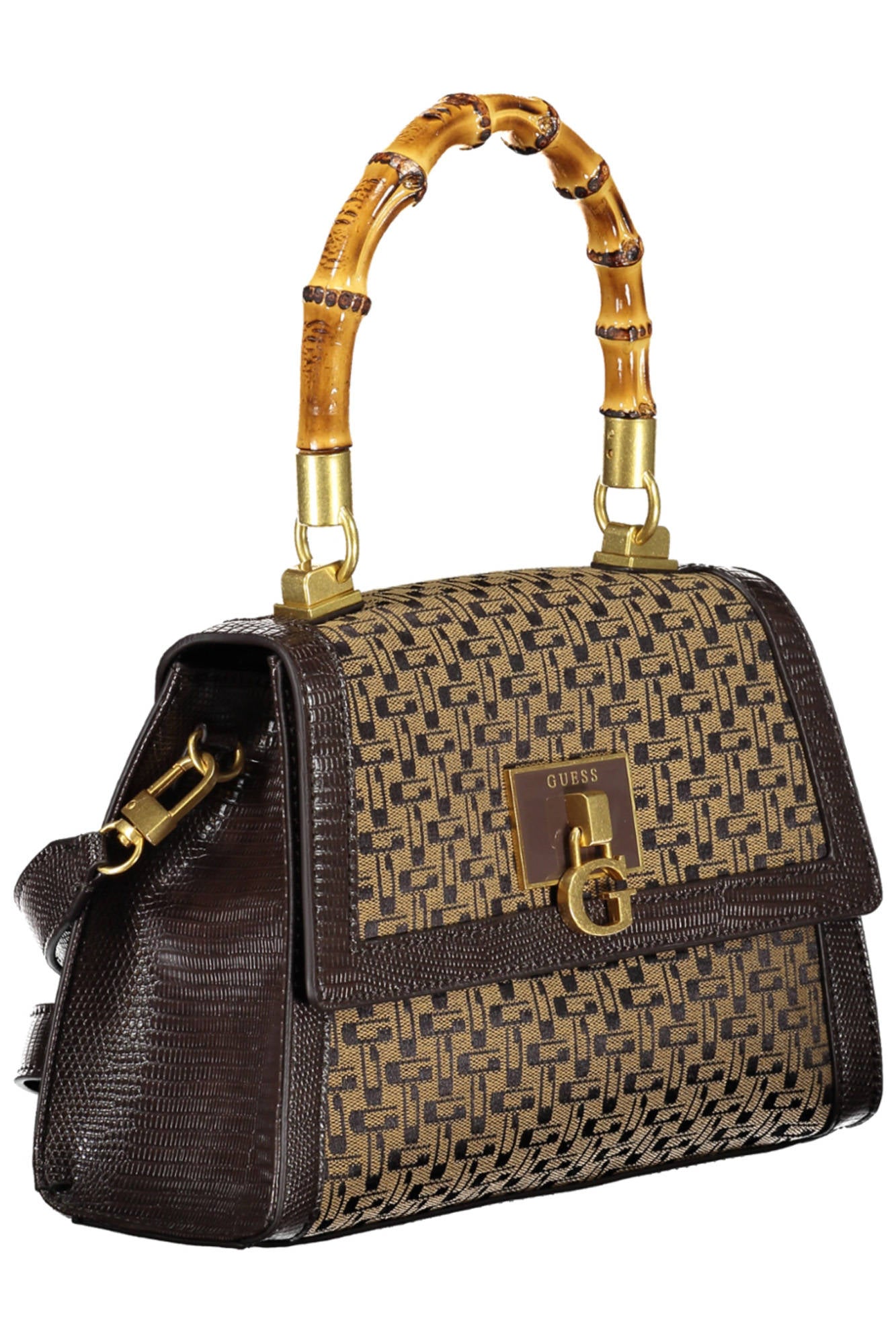 GUESS JEANS BROWN WOMEN'S BAG-1