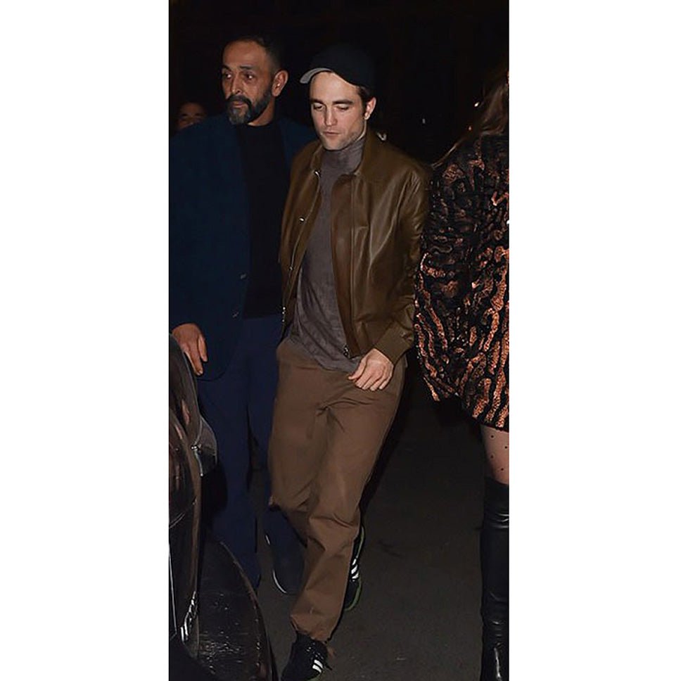 Robert Pattinson Real Leather Jacket Tan-1