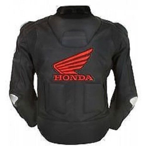 HONDA MOTORCYCLE LEATHER RACING RED JACKET-1