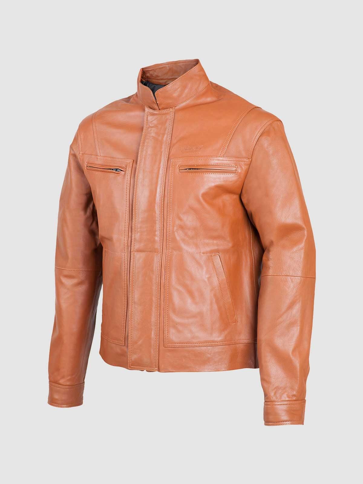 Men's Trendy Leather Jacket-1